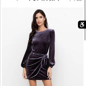 Xs, never worn, new with tags, purple velvet short dress.